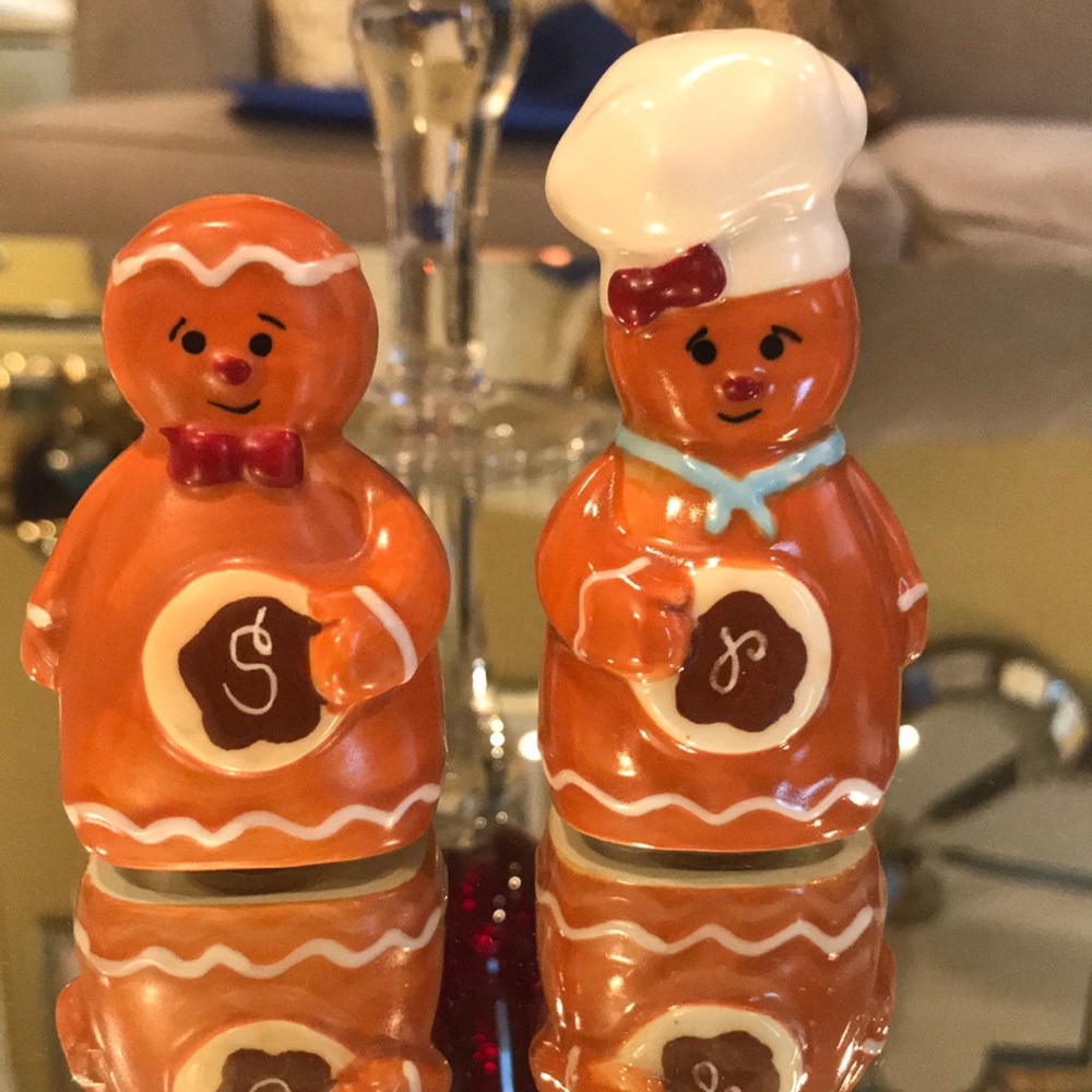 Christmas Gingerbread salt and Pepper shakers